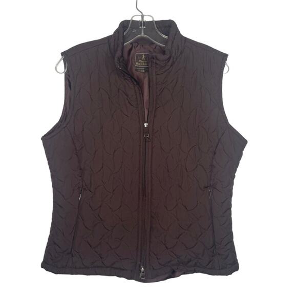 Royal Robbins Womens Vest Size L Brown Sleeveless Quilted Full Zip Outdoor - Picture 1 of 15